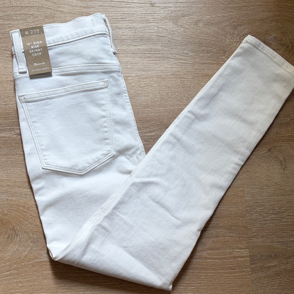 Madewell Pants - Madewell White High-Rise Skinny Crop Jeans 27T